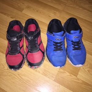 Boys Size 3 Fila Shoes - Used - good condition